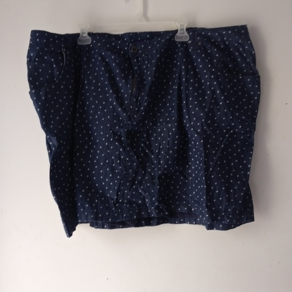 Catherines Skort Stars Sz 30W Plus Size